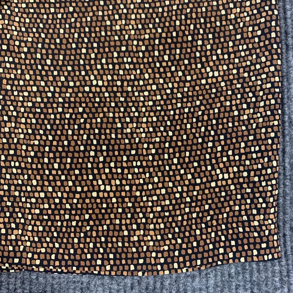 Liz Claiborne Skirt‎ Womens 4 Brown Lightweight Zip Up Short Abstract Y2K BOHO